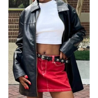 Bella Faux Leather Jacket