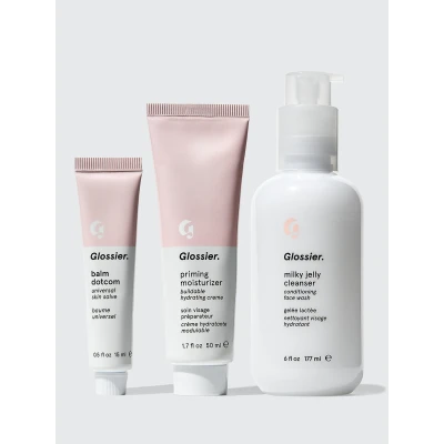 Glossier the 3 step skincare routine