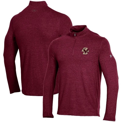 Mens Under Armour Maroon Boston College Eagles Performance Quarter-Zip Jacket, Size: 2XL, Red