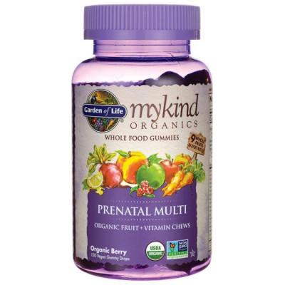 Garden of Life Mykind Organics Prenatal Gummy Multi - Berry 120 Gummies Womens Health