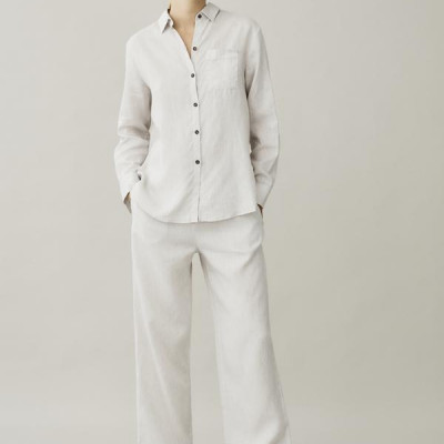 London Sand Linen Pyjama Trouser