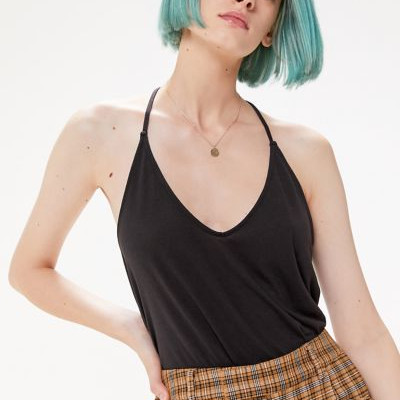UO Fae Y-Back Tank Top - Black Xs at Urban Outfitters
