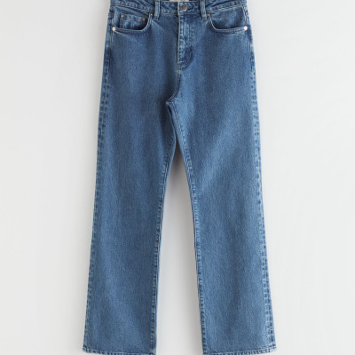 Cropped High Rise Jeans