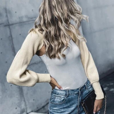 High Neck Super Crop Sweater