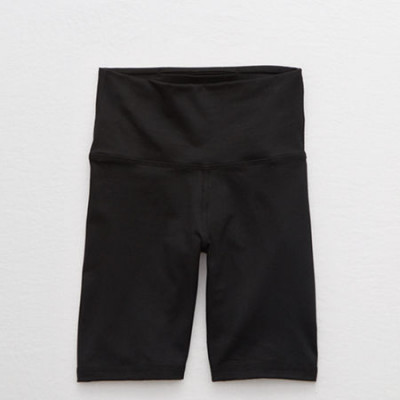 Aerie Move High Waisted Bike Short Womens True Black