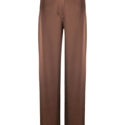 Nanushka Drew silk trousers - Brown