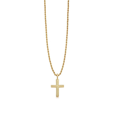 Lucy Williams Gold Classic Cross Necklace