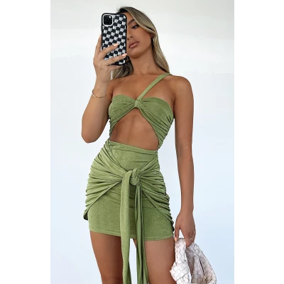 Love Language Mini Dress Green