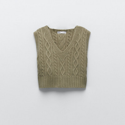 Cable Knit Vest