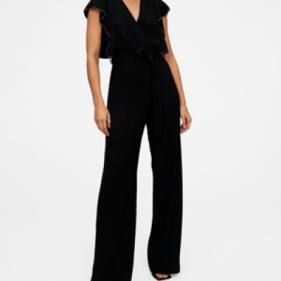 Frilled Long Jumpsuit