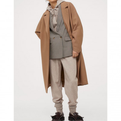 Calf-length Coat - Dark beige - Ladies | H&amp;M CA