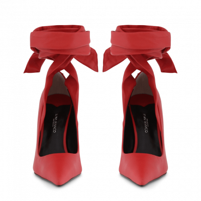 Pierre Red Sheep Nappa Heels