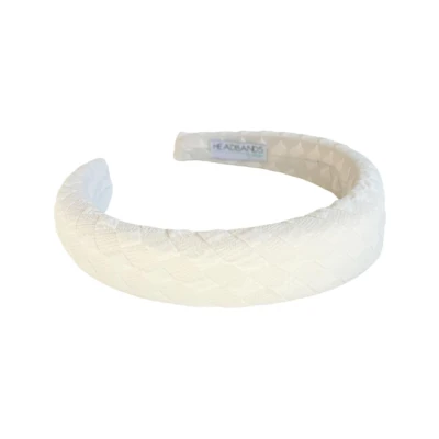 Womens Padded Headband - White