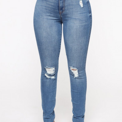 Best Of Me High Rise Skinny Jeans - Medium Blue Wash