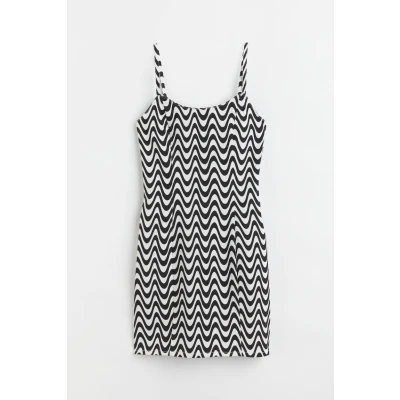 H & M - Fitted Dress - Black