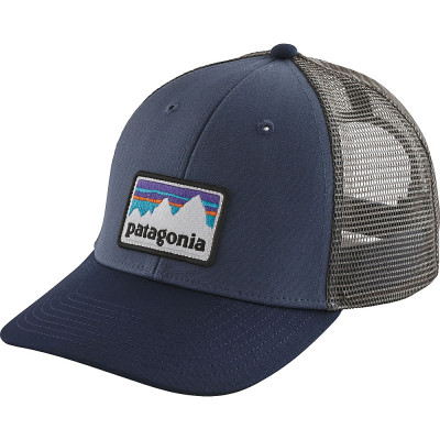 Patagonia Shop Sticker Patch LoPro Trucker Hat - One Size - Dolomite Blue - Mens Hats