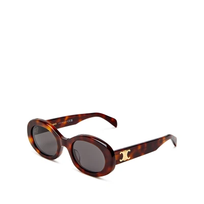 Celine Triomphe Oval Sunglasses, 52mm