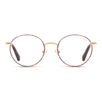 Womens Quay Australia I See You 51mm Blue Light Blocking Glasses - Tort/ Clear Blue Light