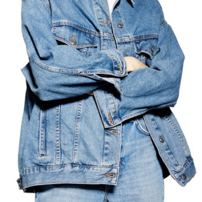 Womens Topshop Oversize Denim Jacket