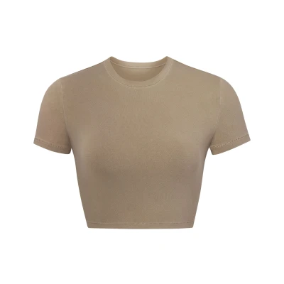 SKIMS New Vintage Super Cropped T-shirt - Desert -