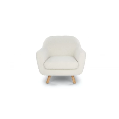 Gabriola Ivory Boucle Lounge Chair