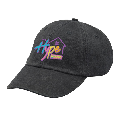 Logo Black Pigment Dad Hat
