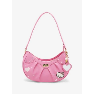 Her Universe Hello Kitty Pink Heart Baguette Bag
