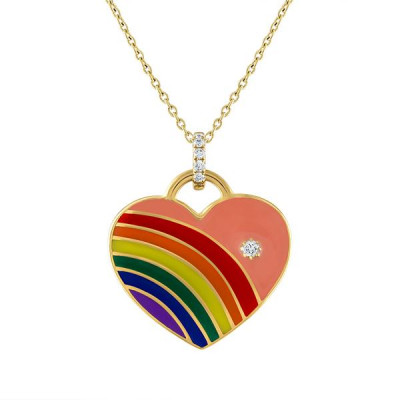 Lisa Statt X My Story Enamel Heart Pendant