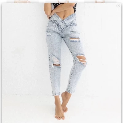 Foxy Lady Acid Wash Jeans