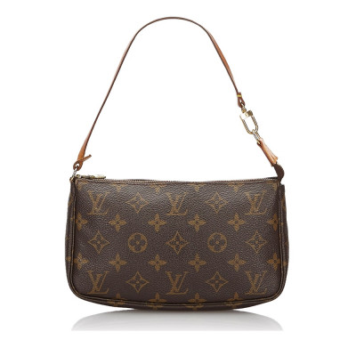 Pre-Owned Vintage Louis Vuitton Brown Monogram Canvas Pochette Accessoires France