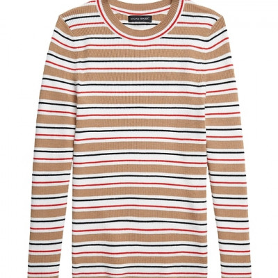 Fitted Ribbed Sweater Top