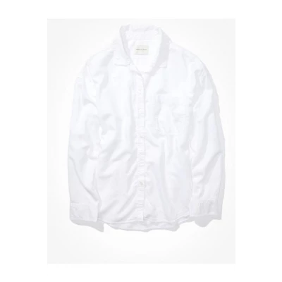 AE Button Up Shirt Womens White