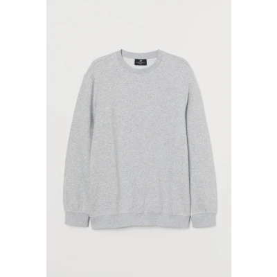 H & M - Relaxed Fit Sweatshirt - Gray