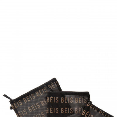 Beis The Mesh Pouch Trio - Black
