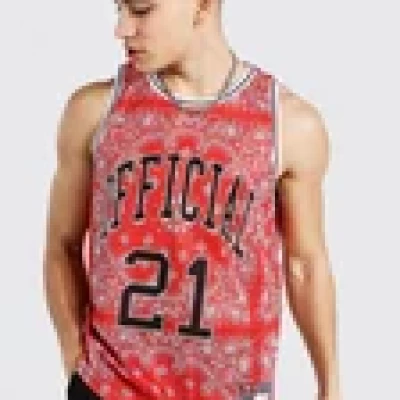 Bandana Print Official 21 Mesh Tank Top