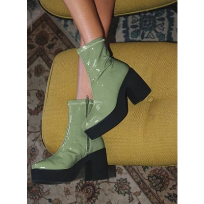 Stillwater Platform Boots Green
