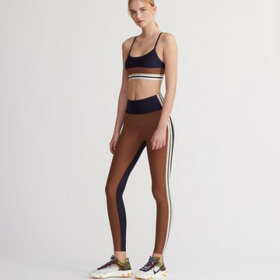 LACY LEGGINGS COCOA & NAVY COMBO