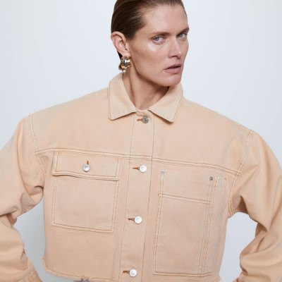 CROPPED JACKET WITH POCKETS