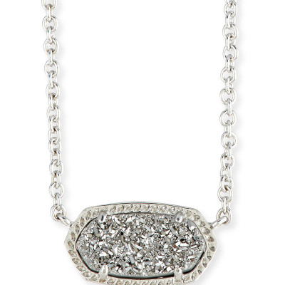 Elisa Iridescent Druzy Necklace, Golden