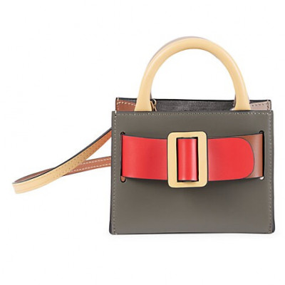 Boyy Womens Bobby Surreal Colorblock Leather Tote
