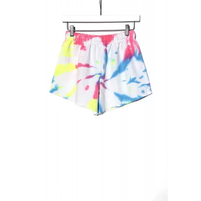 Tie-Dyed Sweat Shorts / Neon Cyclone