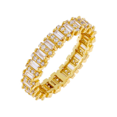 PavÃƒÂ© Baguette Ring