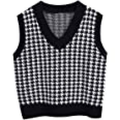 Houndstooth Sweater Vest