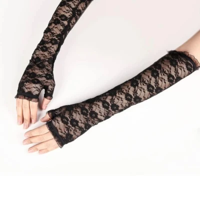 Shein | Floral Lace Long Gloves