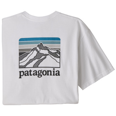 Patagonia Mens Line Logo Ridge Pocket Responsibili-Tee Shirt