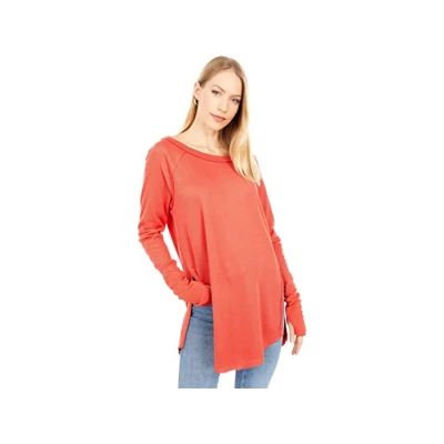 Free People Snowy Thermal Red Knit Tops