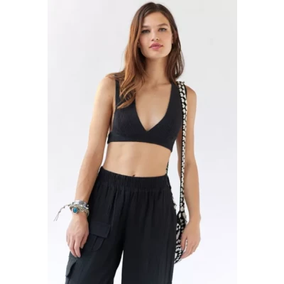 UO Carina Strappy Sweater Cropped Top