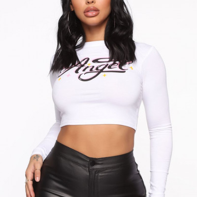 Angel Baby Long Sleeve Top - White