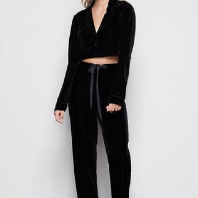 THE VELVET PJS | BLACK001