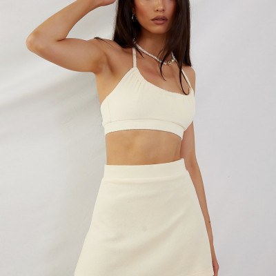 St Moritz Terry Mini Skirt - Yellow